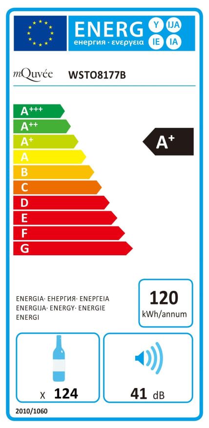 mQuvee Ugradbeni hladnjak za vino WSTO8177B-15