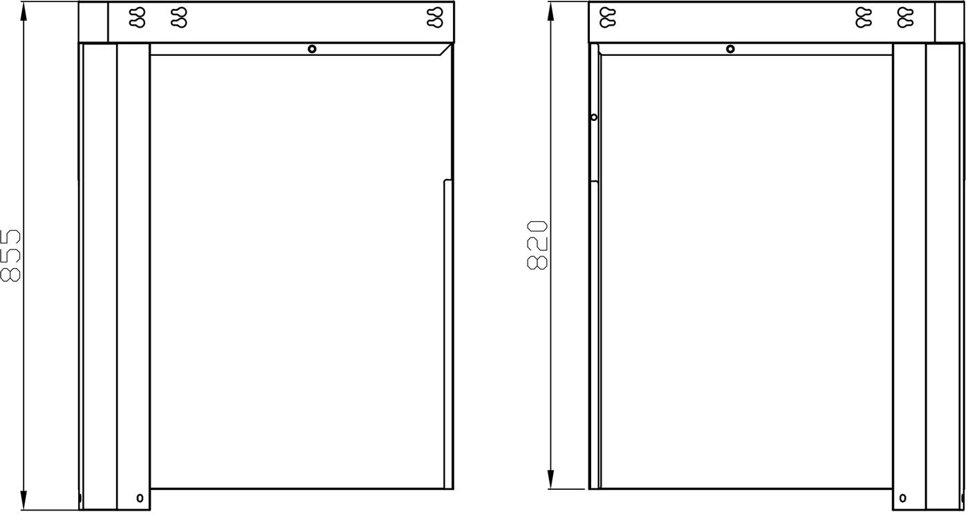 Crni inox kutni modul 7902