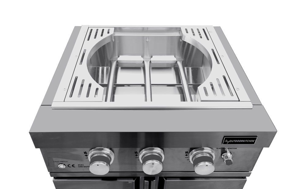 Crni inox roštilj Teppanyaki modul 7906