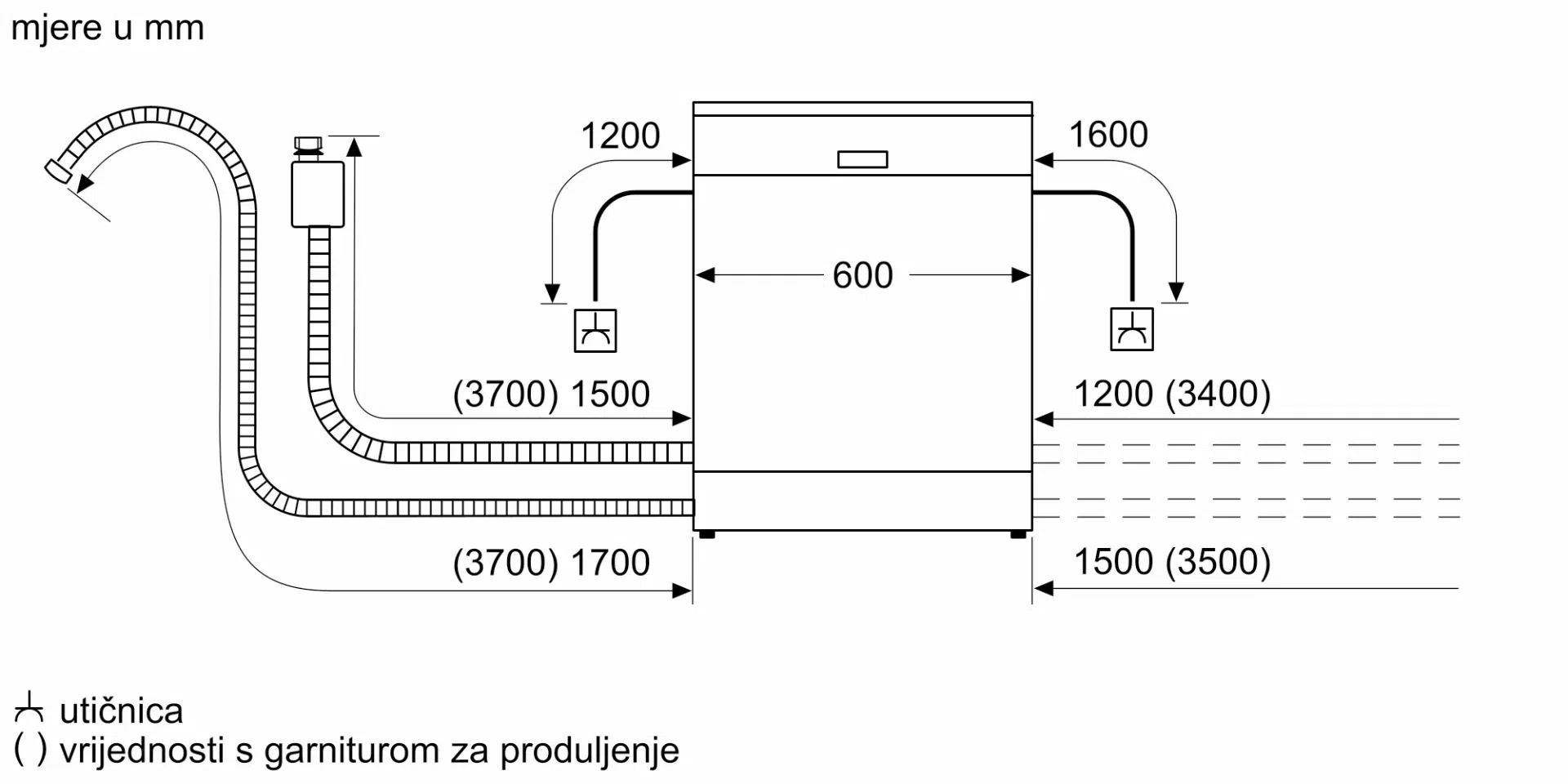 Bosch Perilica posuđa ugradbena SMV46KX04E