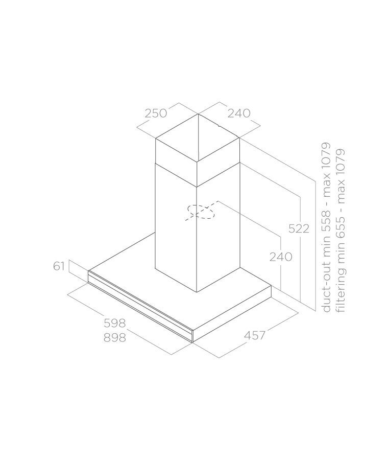 ELICA zidna napa ADÈLE BLIX/A/60