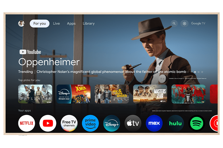 TCL 65'' NXTVISION TV 65A300W Google TV