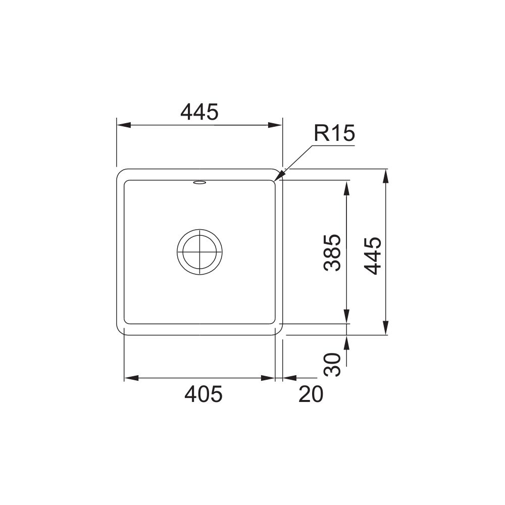 FRANKE sudoper Kubus KBK 110-40