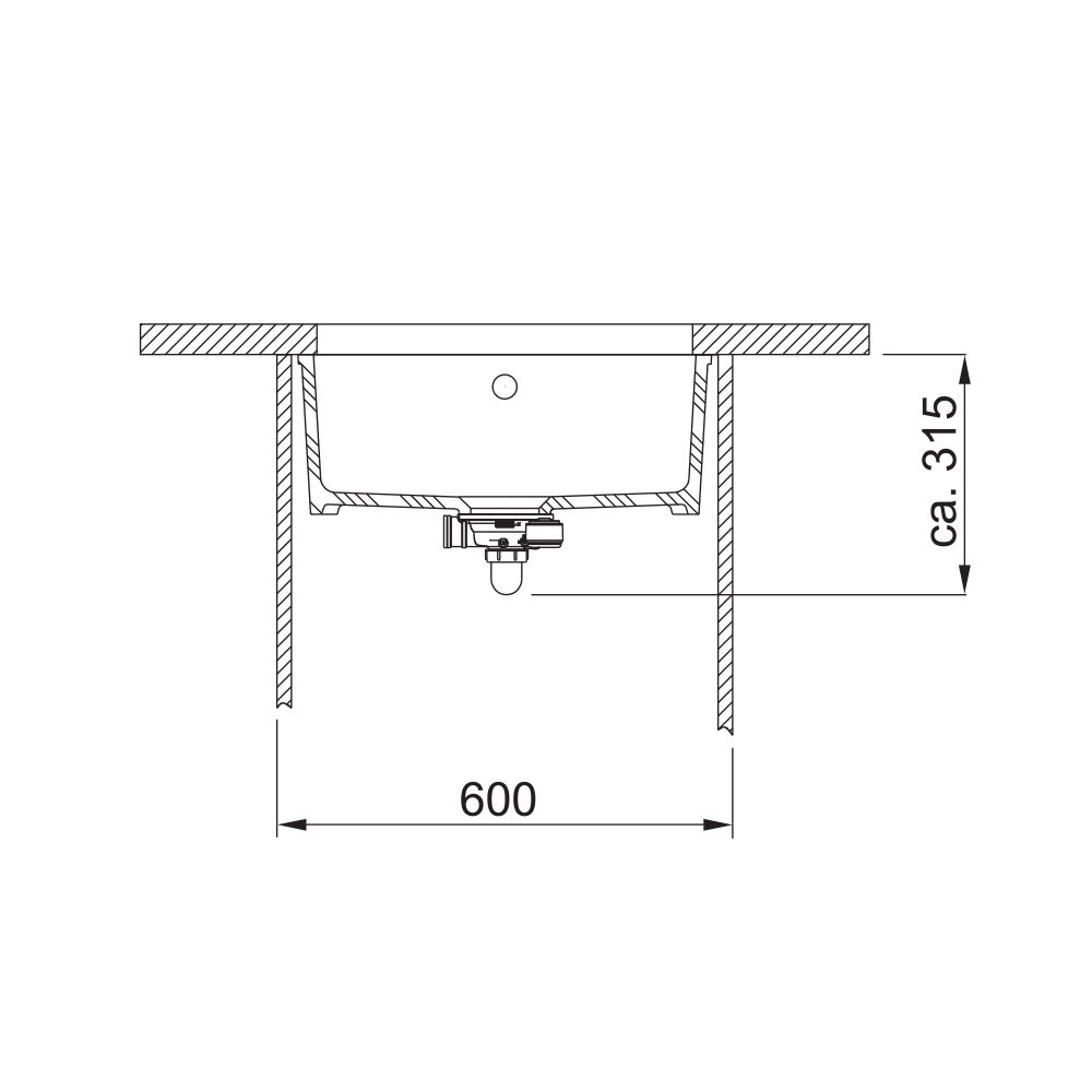 FRANKE sudoper Kubus KBK 110-50