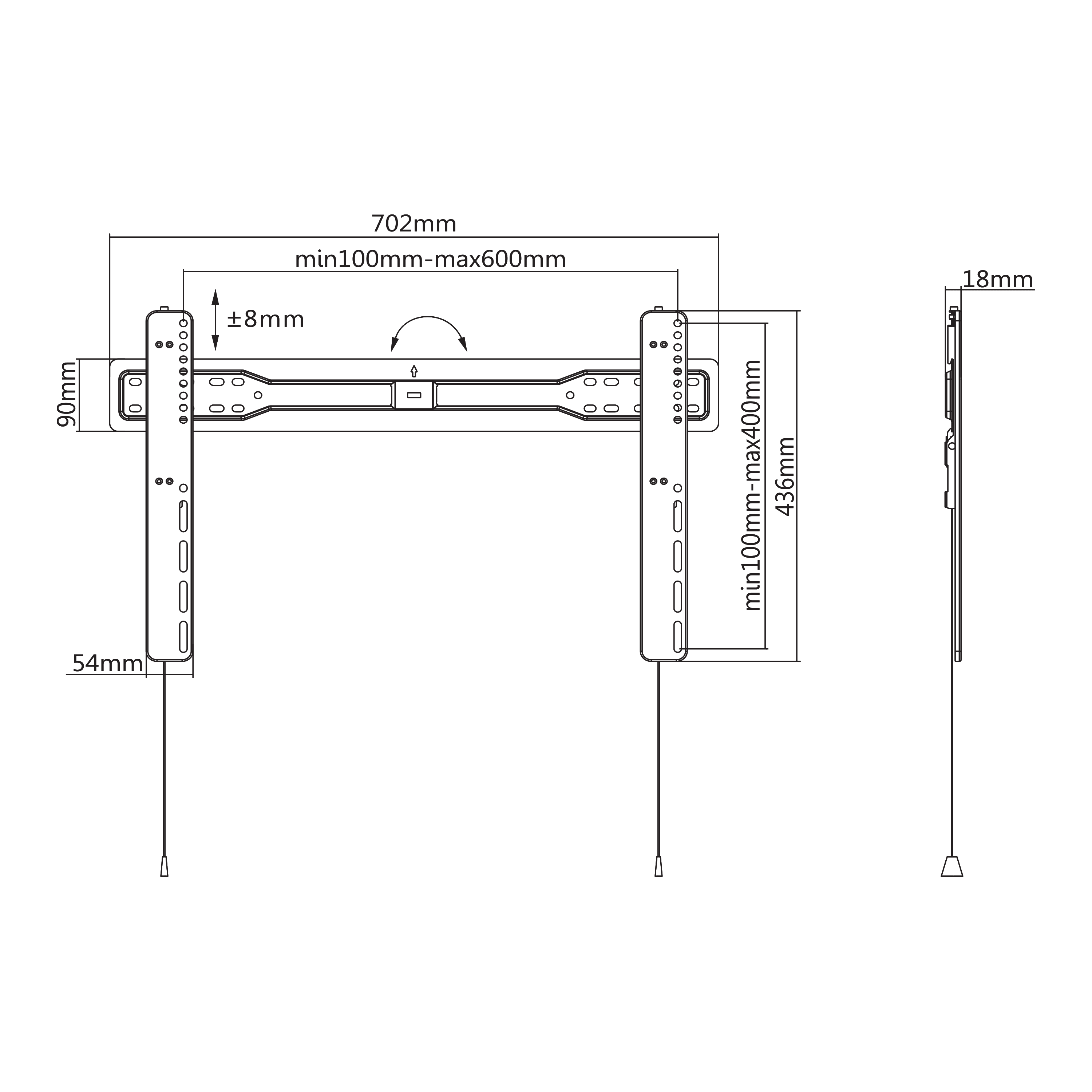 ZIDNI STALAK SBOX PLB-5746F