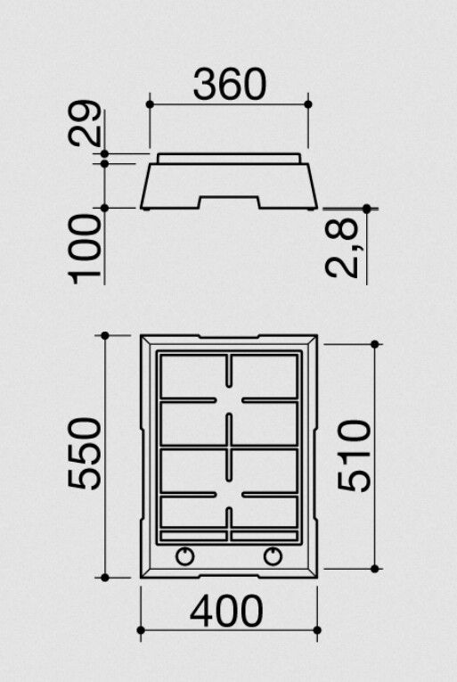 Samostojeće plinsko kuhalo Thalas x2