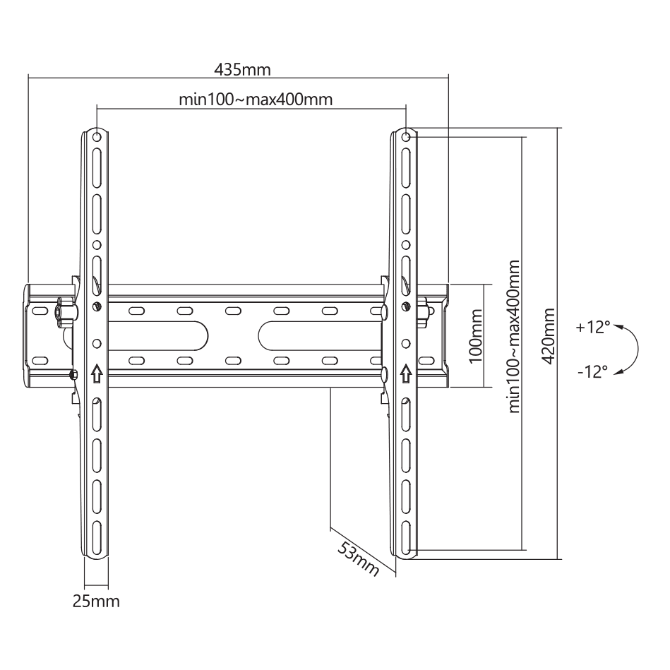 ZIDNI STALAK SBOX PLB-2544T-2