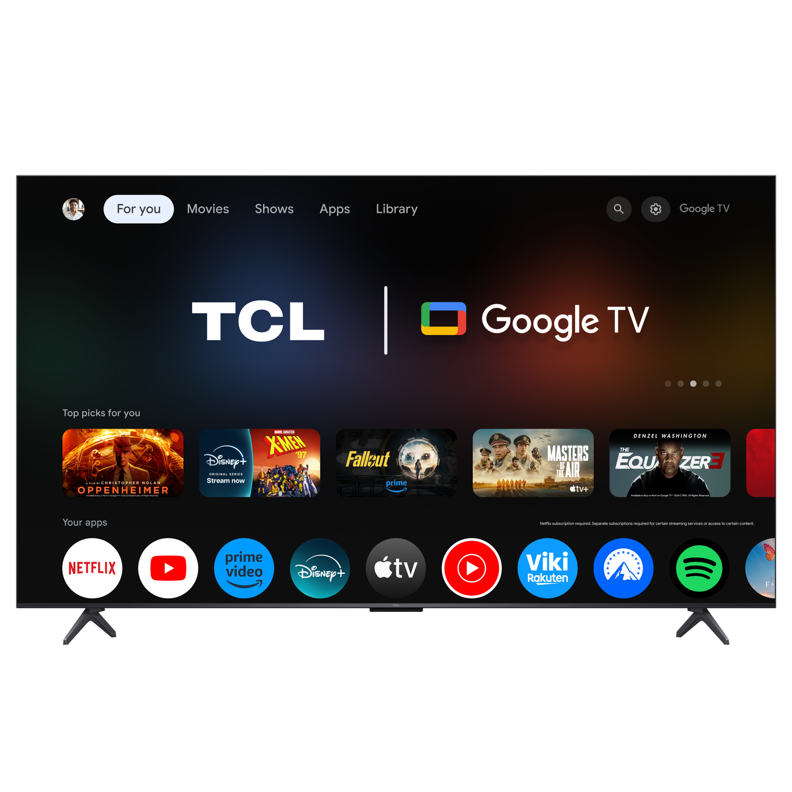 TCL 85'' MINI LED TV 85C6K Google TV