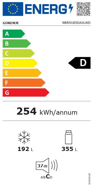 Gorenje hladnjak side by side NRR 9185 DAXLWD