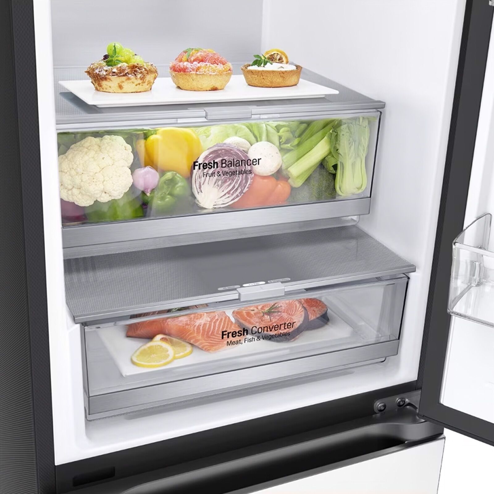 LG hladnjak GBB72TW9DQ (D) 203/ 60 cm 387 lit bijelo staklo