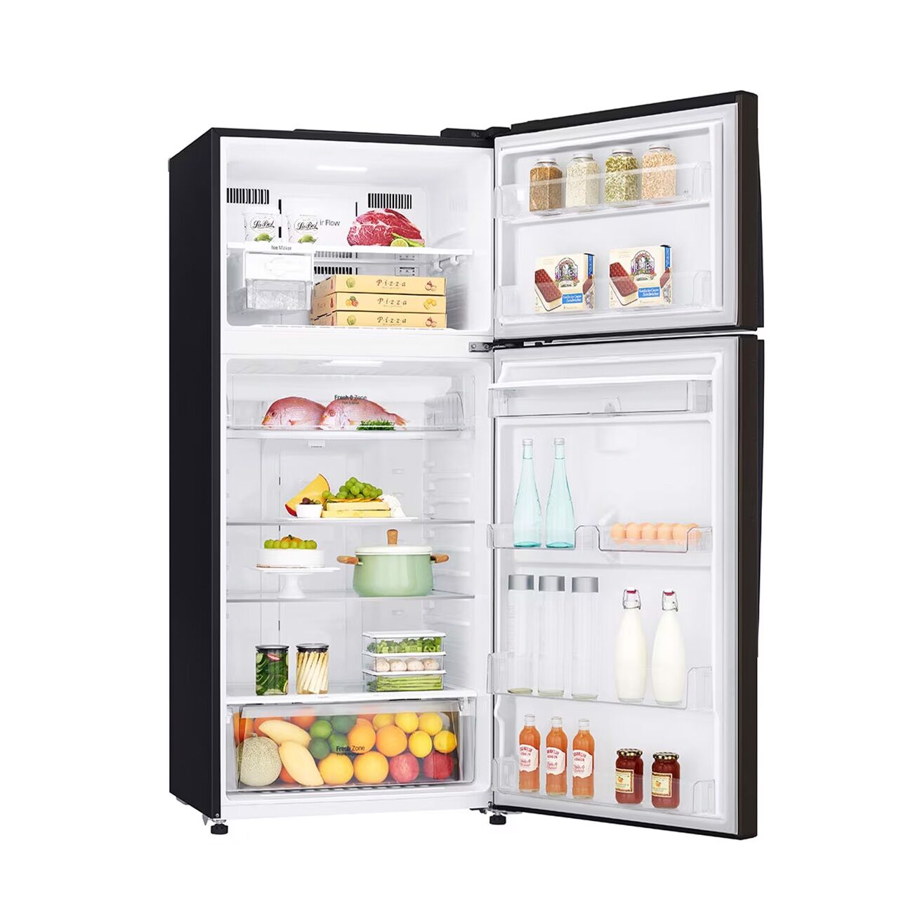 LG kombinirani hladnjak GTF744BLPZD (E) 180 cm 509 lit Crni