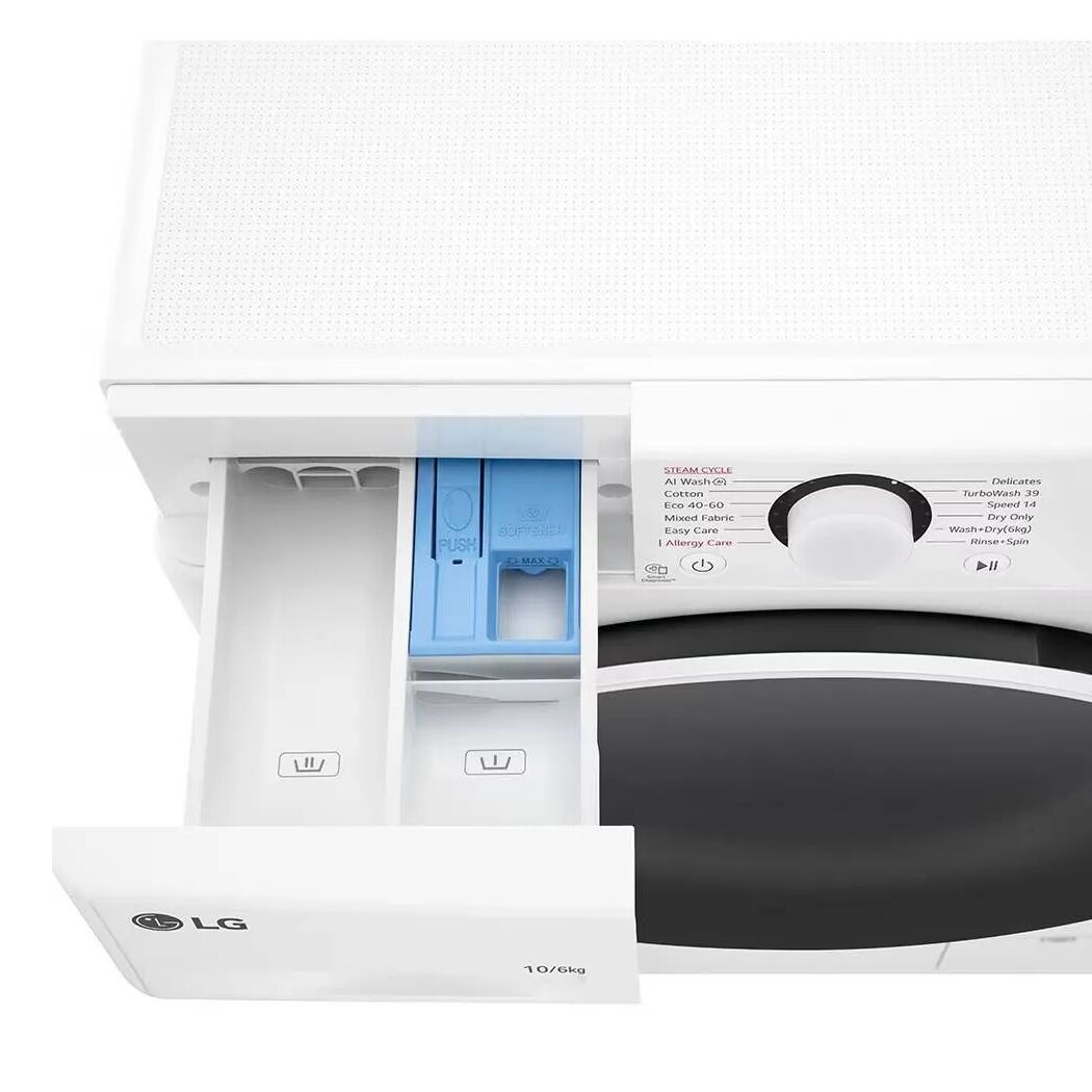 LG perilica sušilica F4DR510S0W 10/6 kg 1400 okr parno pranje