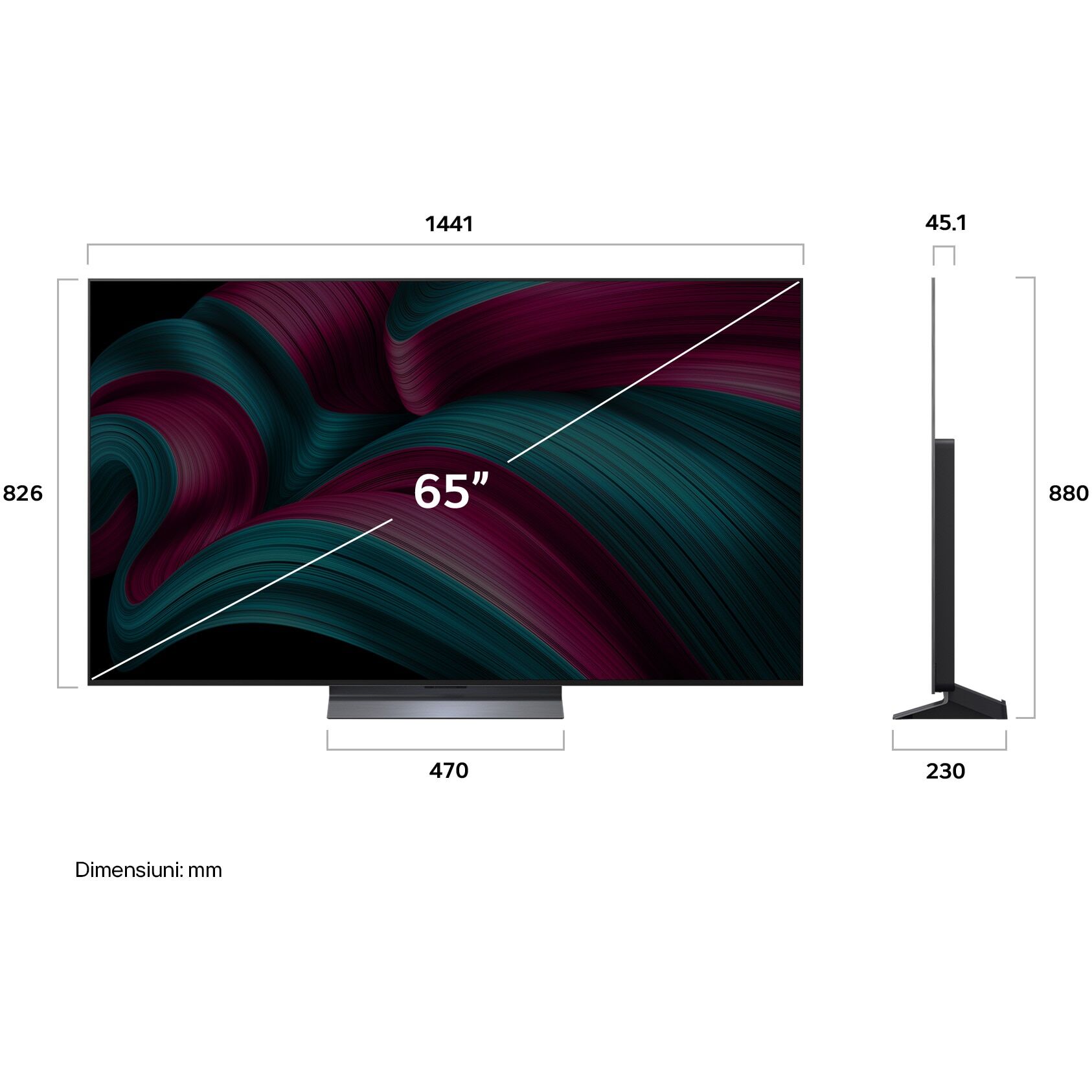 LG 65'' OLED65C51LA G5 Ultra HD OLED 4K HDR 120 Hz