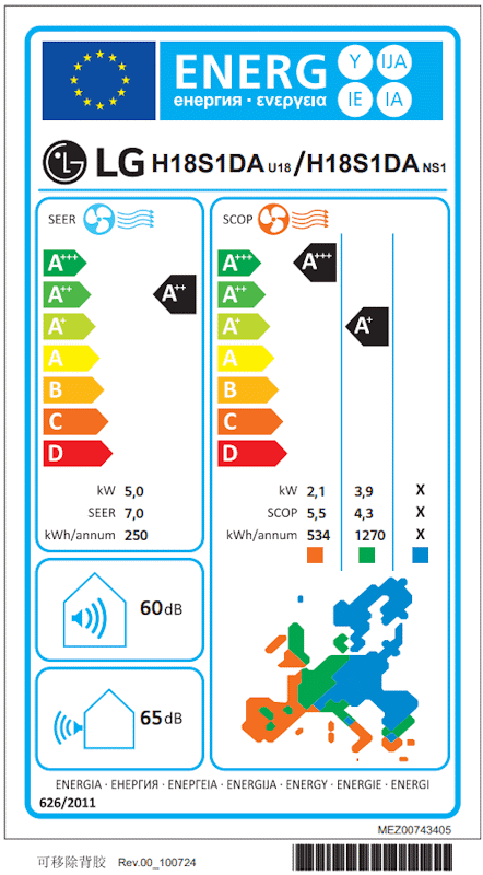 LG Klima uređaj Dualcool H18S1DA 5.0kW A+++