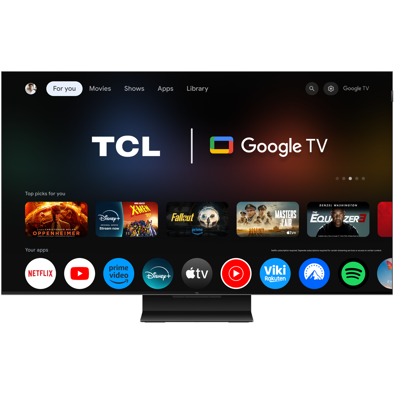 TCL 50'' MINI LED TV 50C7K Google TV