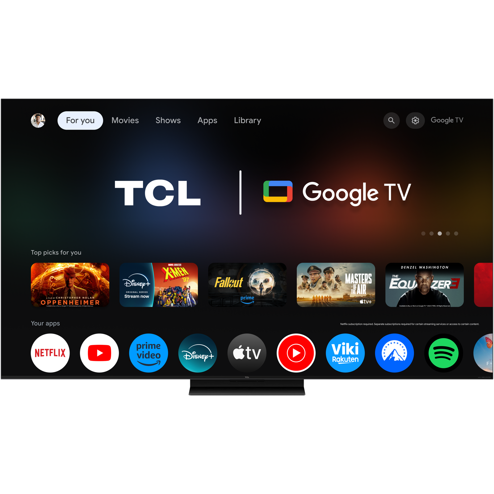 TCL 75'' MINI LED TV 75C7K Google TV