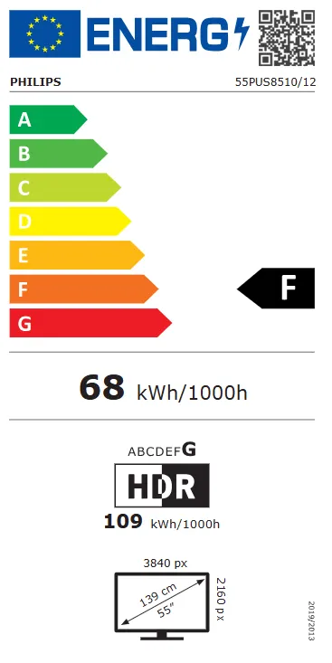 Philips 55''55PUS8510/12 4K QLED Ambilight TV