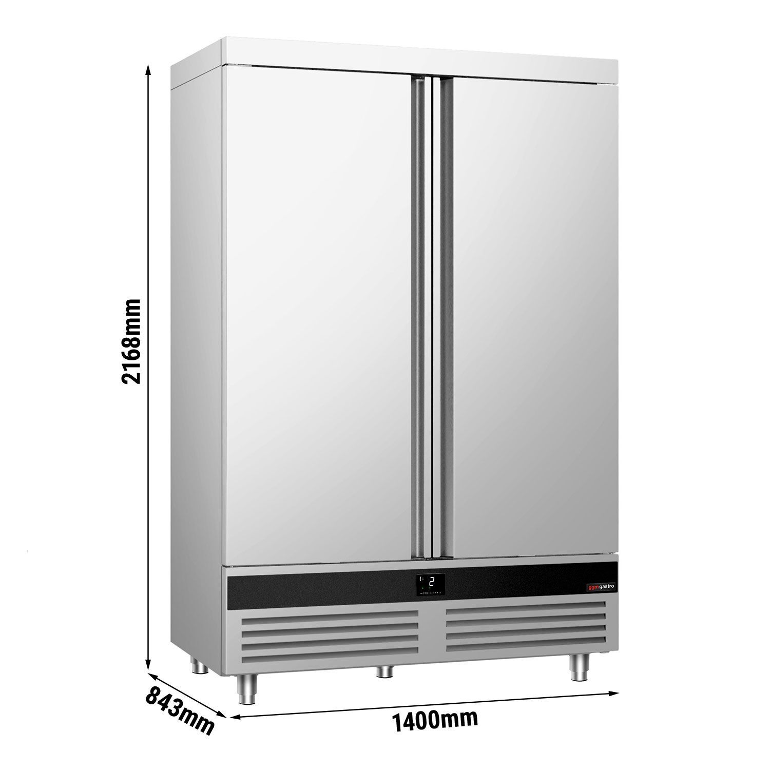 GGM Gastro GKND1400 GN 2/1 PREMIUM Inox hladnjak 1400l