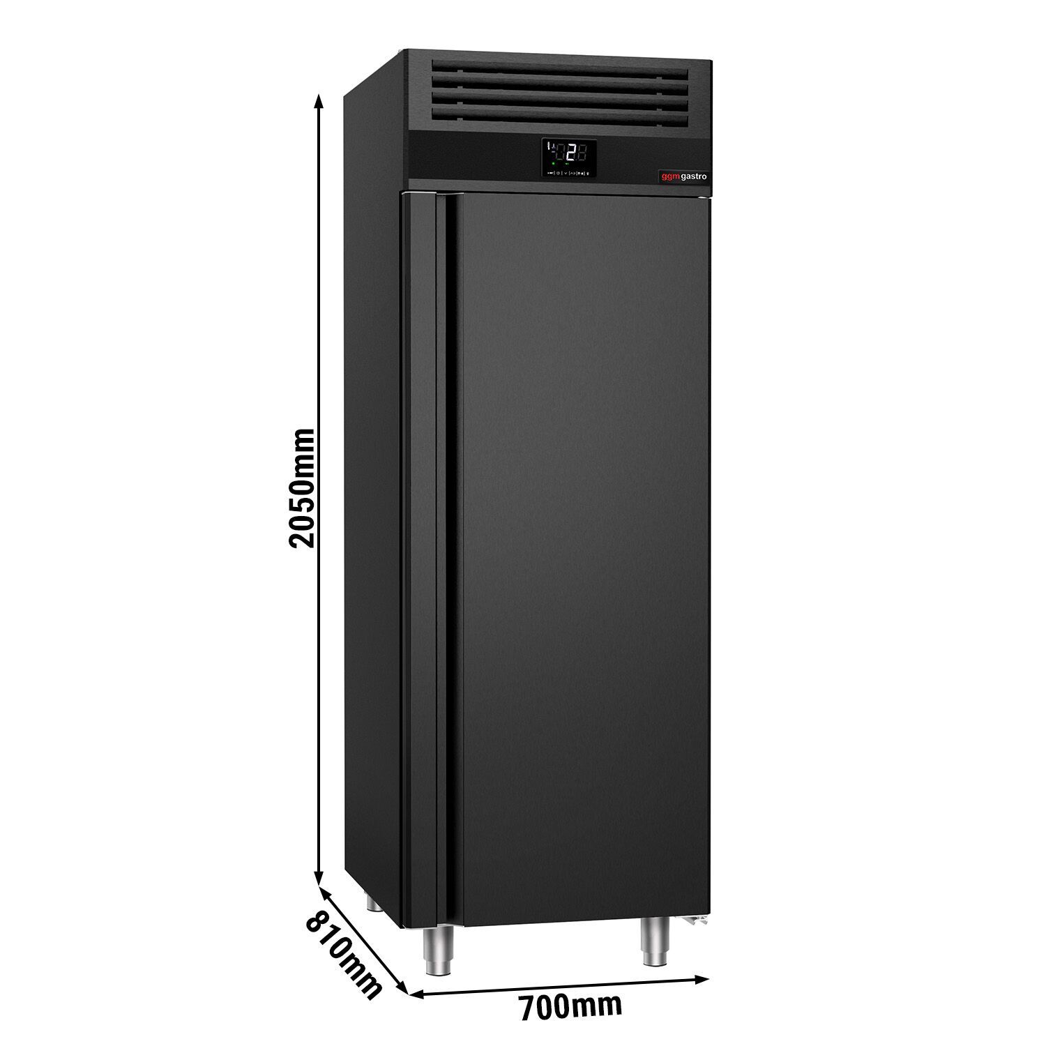 GGM Gastro KF700B-EF Inox hladnjak GN2/1 700l Crni