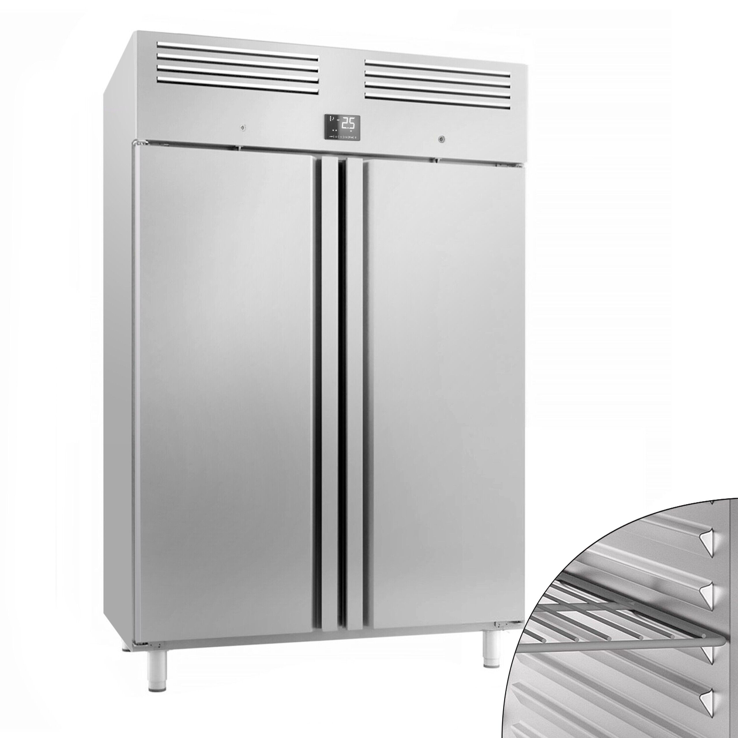 GGM Gastro KGI148T2 GN 2/1 PREMIUM Plus Inox hladnjak 1240l