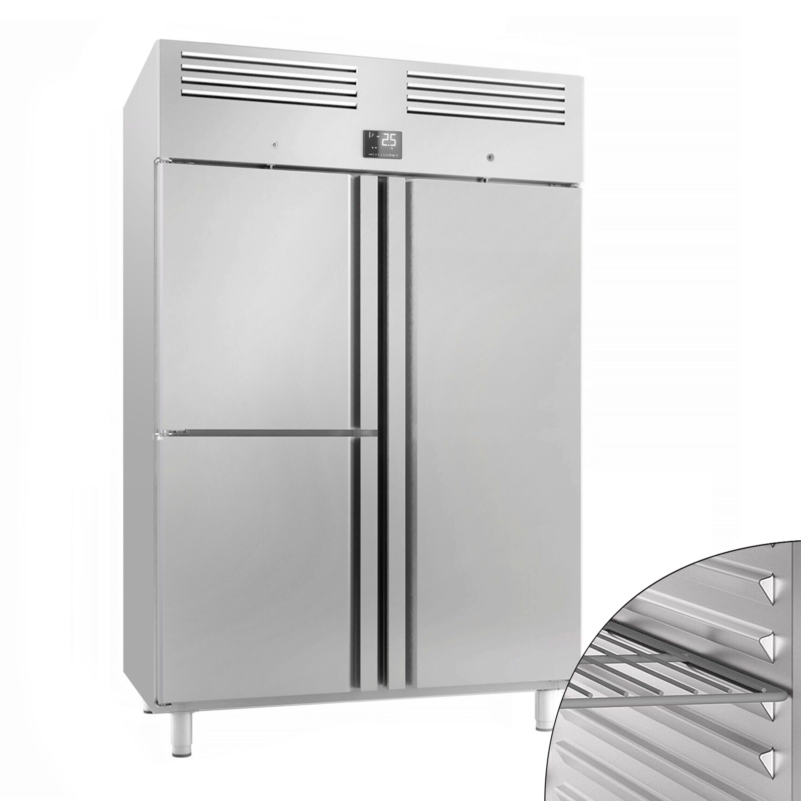 GGM Gastro KGI148T3 GN 2/1 PREMIUM Plus Inox hladnjak 1240l