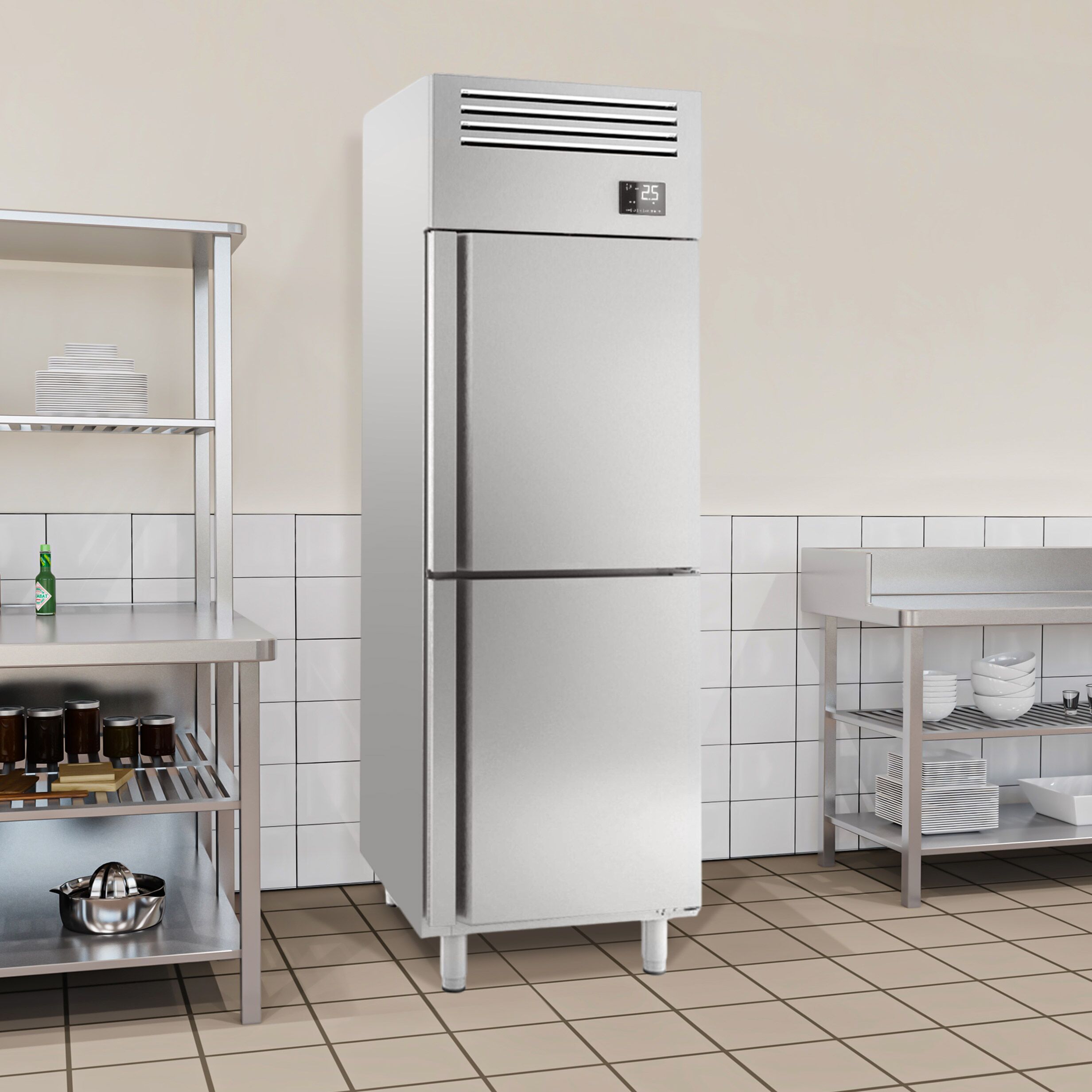 GGM Gastro PremiumPlus KGI78T2 Inox hladnjak GN2/1 560l