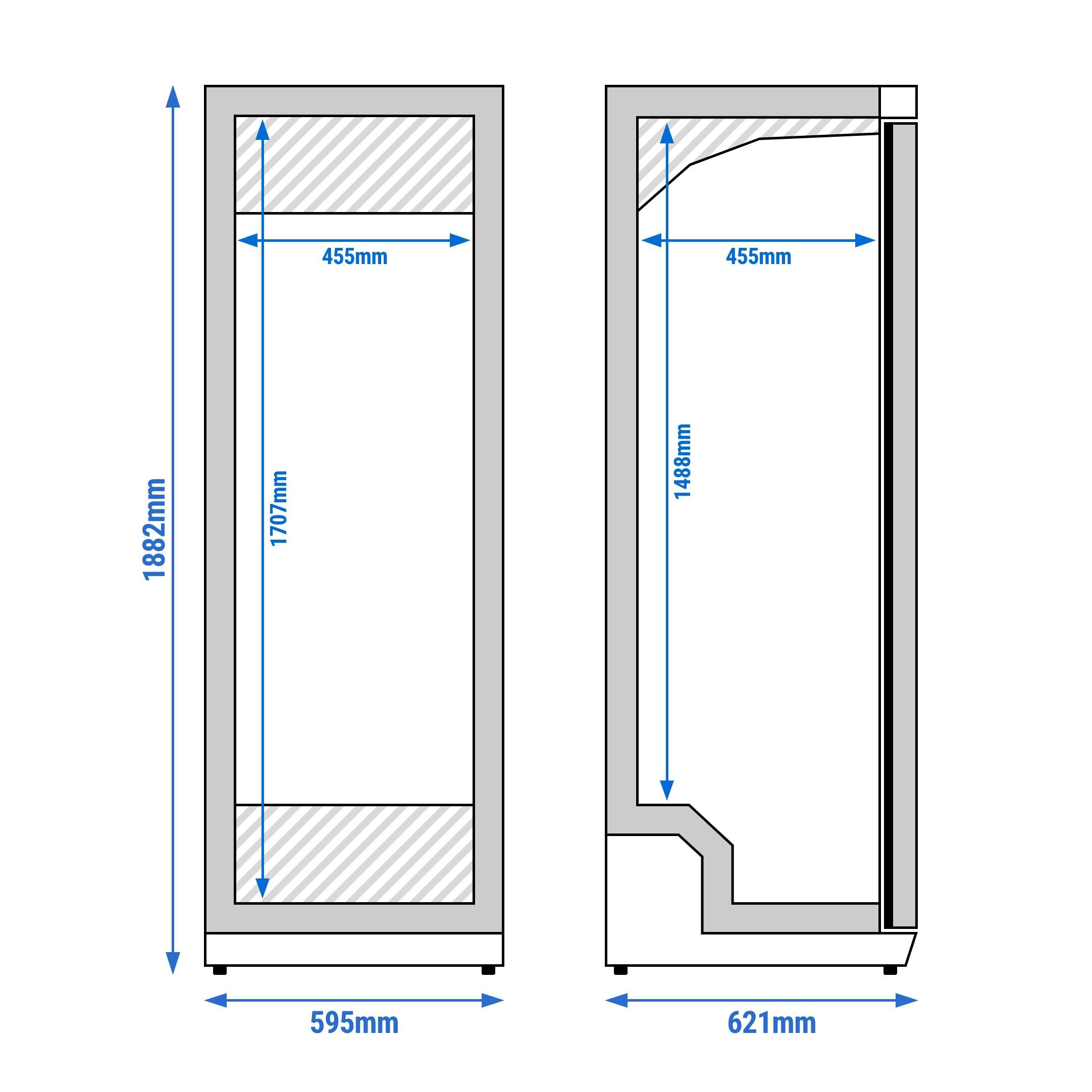GGM Gastro KSBL400E Inox hladnjak za skladištenje 400l