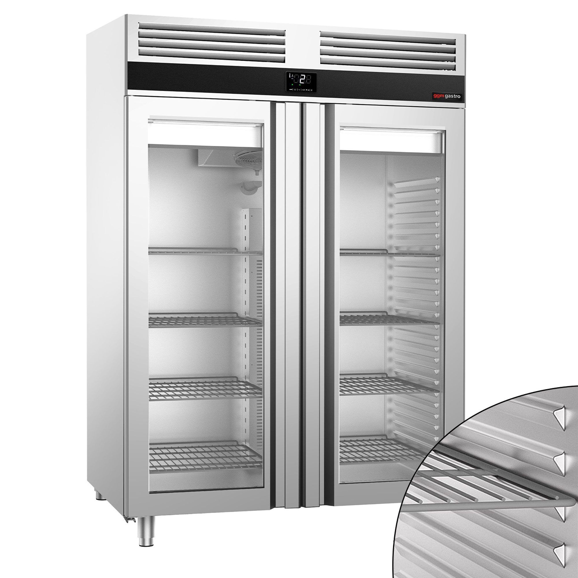 GGM Gastro PREMIUM KSF1400GT2-EF Inox hladnjak GN 2/1 1400l