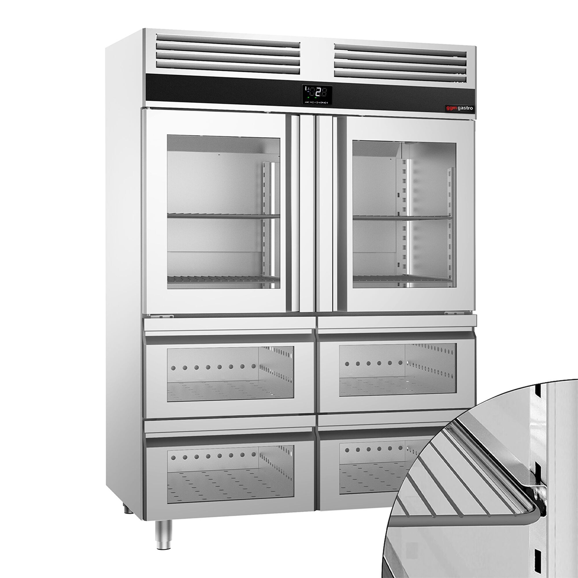 GGM Gastro PREMIUM KSF1482GS Inox hladnjak GN 2/1 1400l