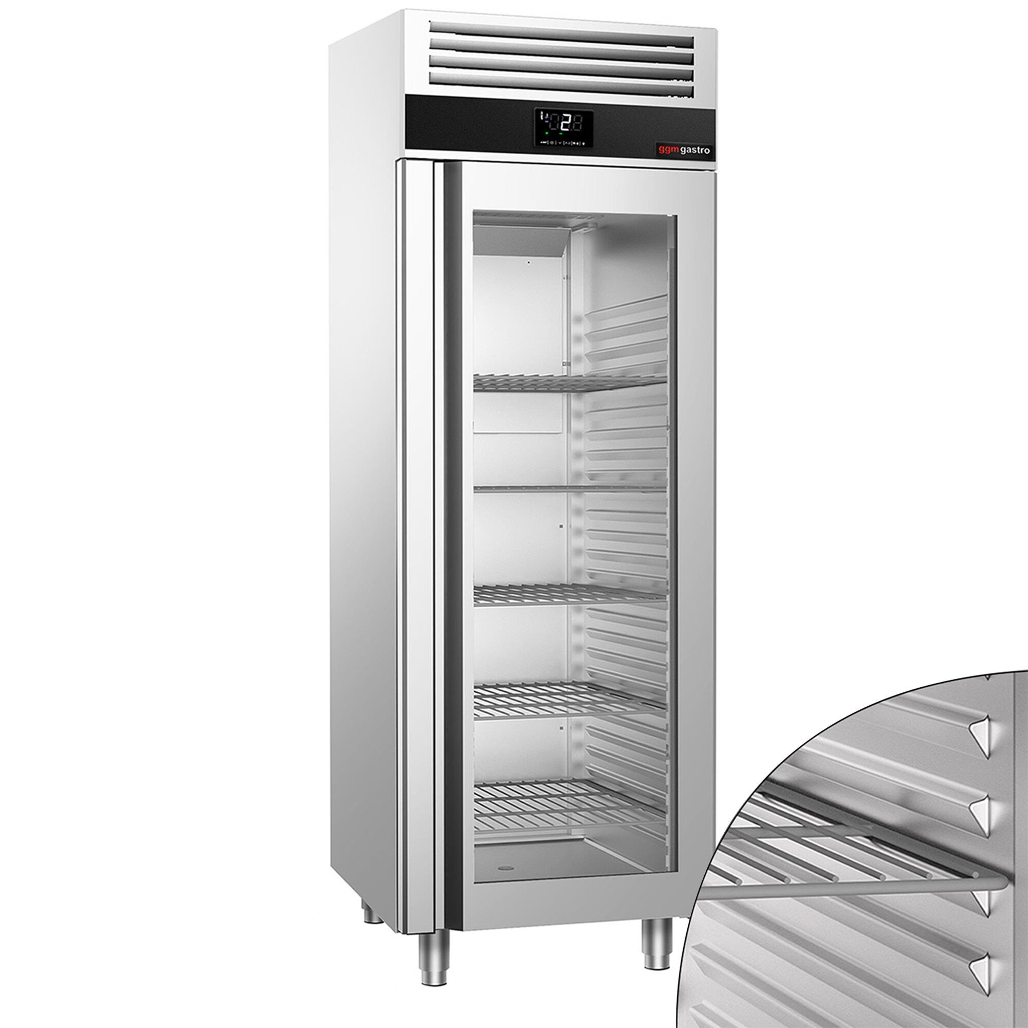 GGM Gastro PREMIUM KSF700GT1-EF Inox hladnjak GN 2/1 700l