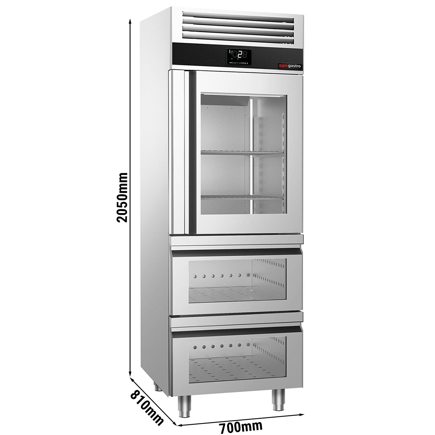 GGM Gastro PREMIUM KSF782GS Inox hladnjak GN 2/1 700l