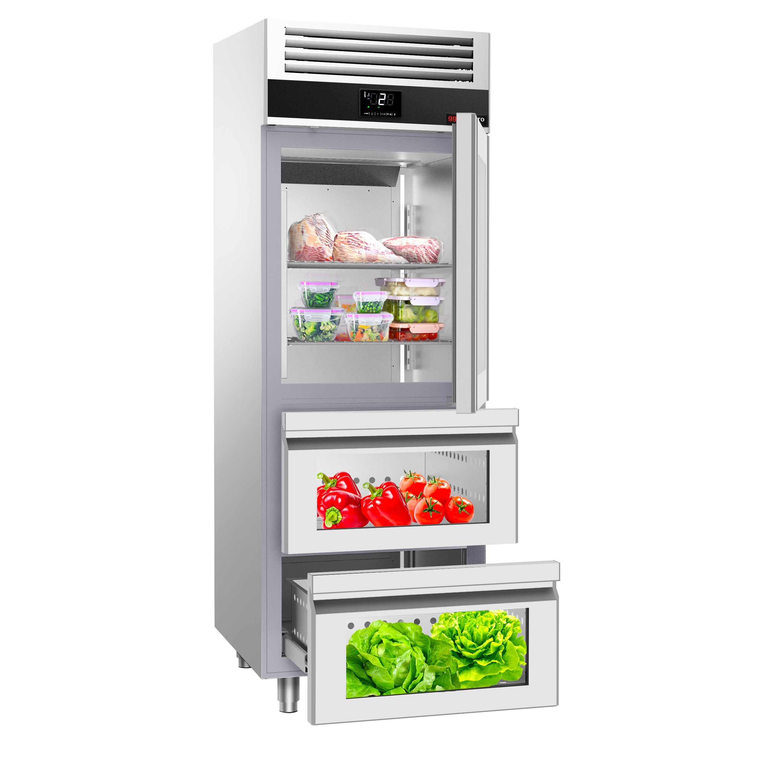 GGM Gastro PREMIUM KSF782GS Inox hladnjak GN 2/1 700l