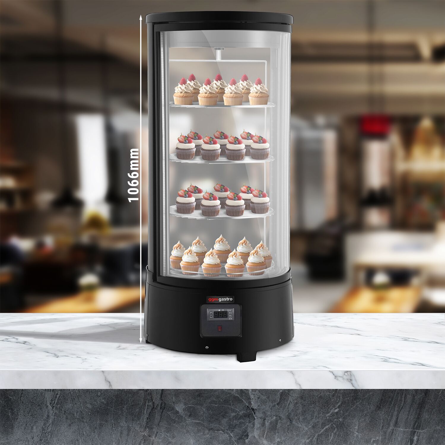 GGM Gastro PVNR72R Rashladna vitrina za kolače 68l