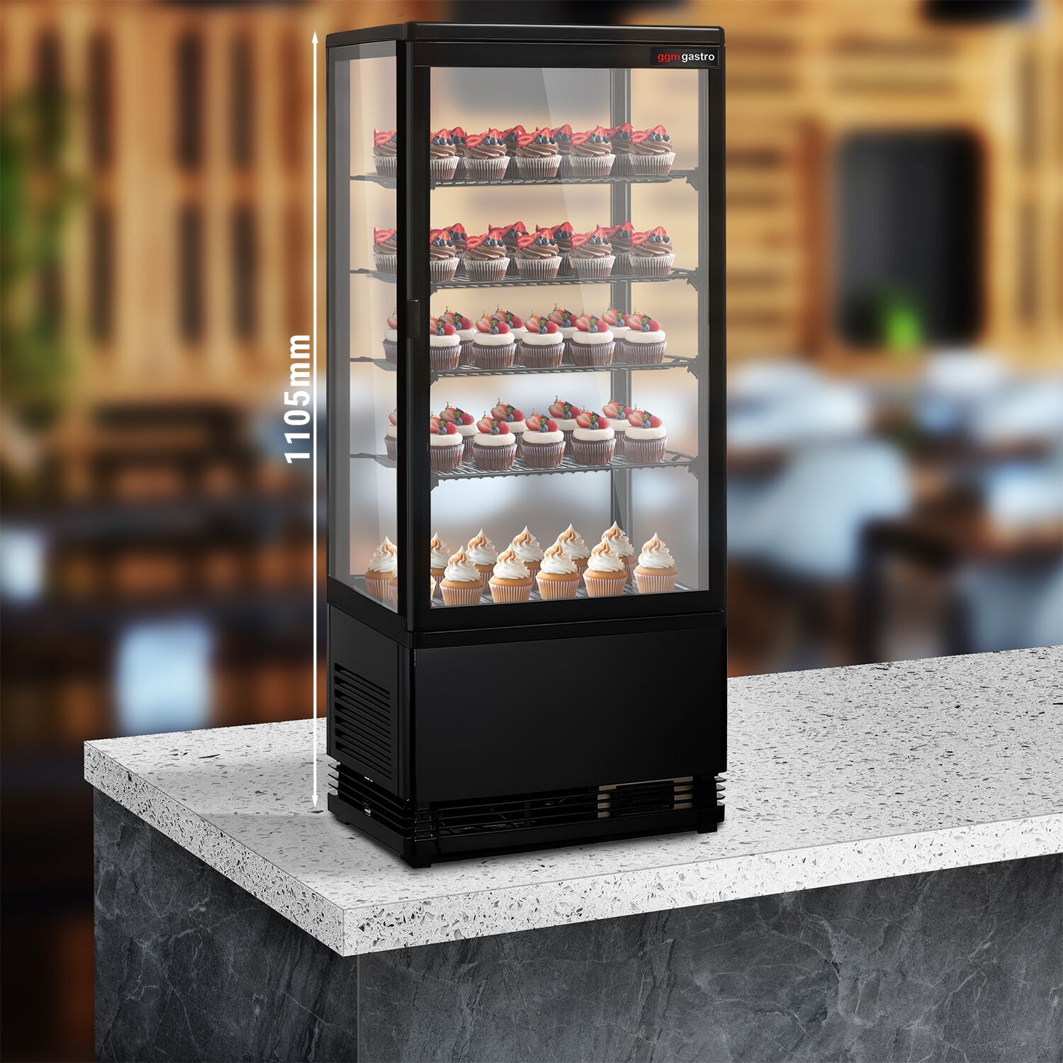 GGM Gastro PVNR98S Rashladna vitrina za kolače 98l