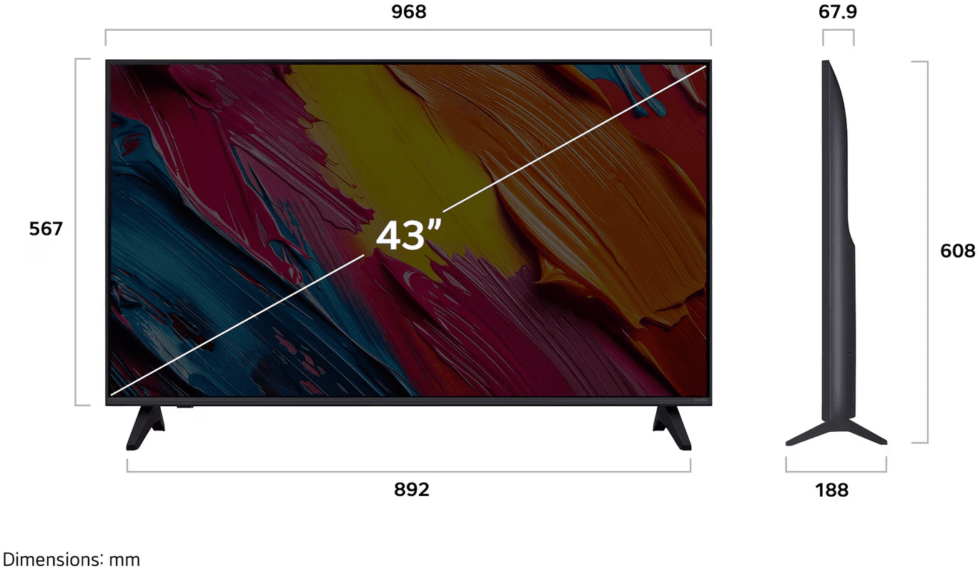 LG 43'' 43QNED70A6A QNED 4K UHD