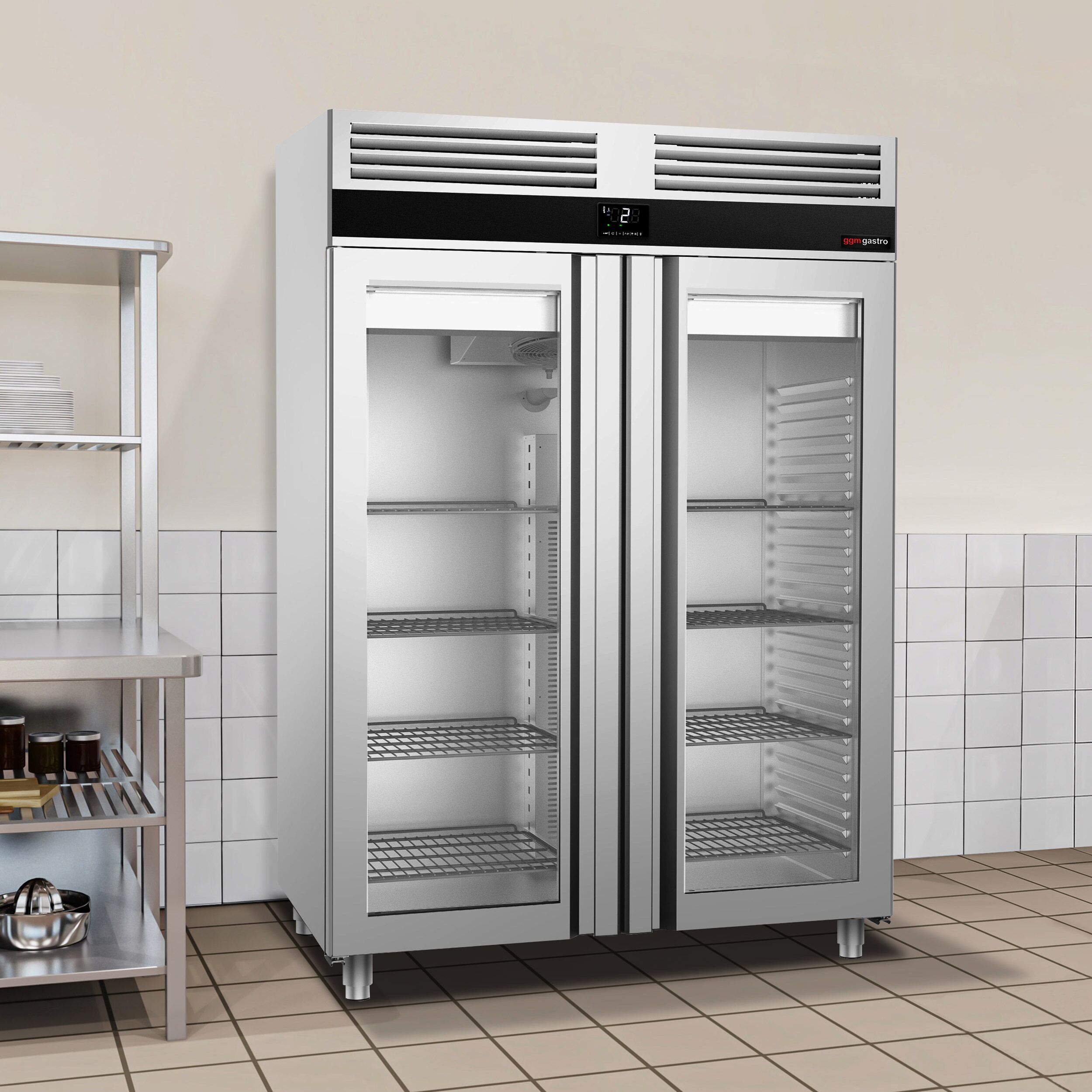 GGM Gastro PREMIUM KSF1400GT2-EF Inox hladnjak GN 2/1 1400l