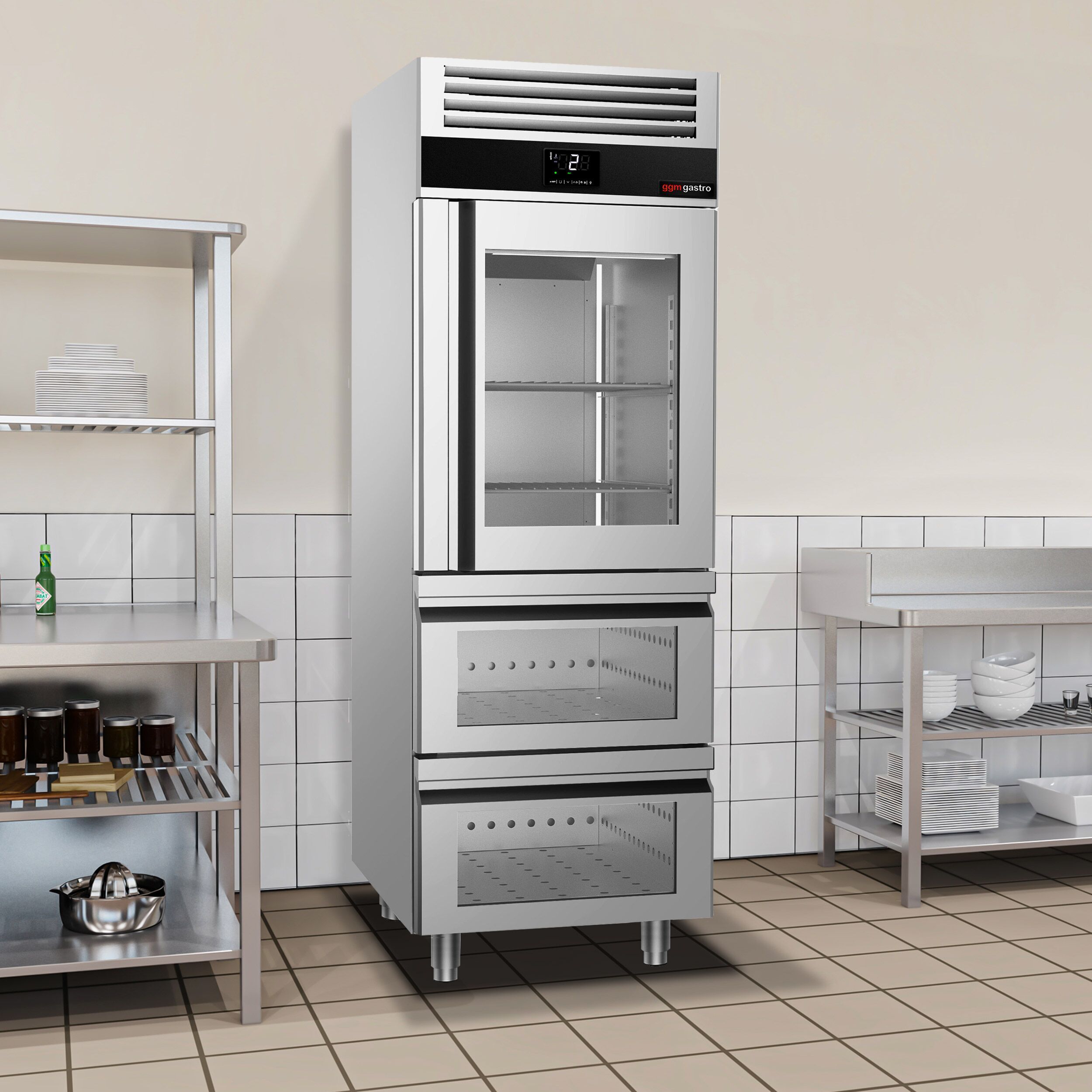 GGM Gastro PREMIUM KSF782GS Inox hladnjak GN 2/1 700l